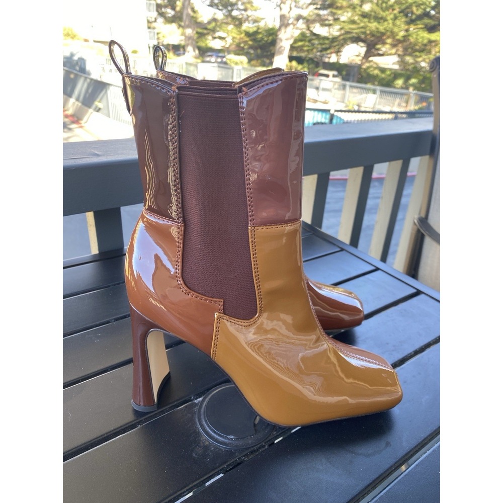 Circus By Sam Edelman Elle Womens 9.5 Bootie Multi Color Patchwork Pull On Boots - Picture 2 of 8